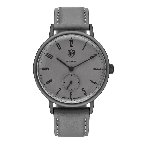 DUFA / GROPIUS/クォーツ腕時計/アナログ/レザー/SLV/GRY/DF-9001 GROPIUS DF-9001-0U - DUFA